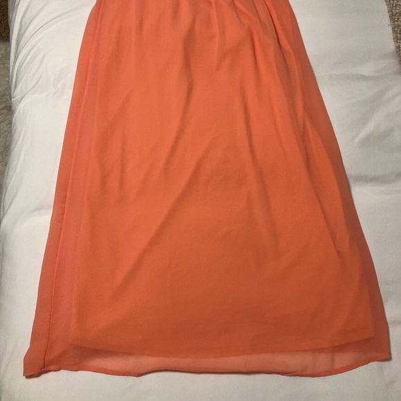 Forever 21 Orange Strapless Dress - Picture 4 of 7